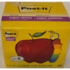 Post-it Notes Super Sticky Notes - Teacher Pack Various Colors NEW